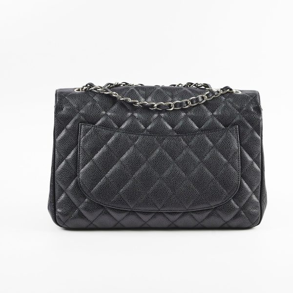 Chanel Jumbo Flap Caviar Black For Discount