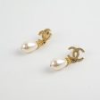 Chanel CC Logo Pearl Drop Earrings Costume Jewellery Supply