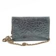 Chanel Camelia Embossed Wallet On Chain WOC Irrdescent Green For Sale