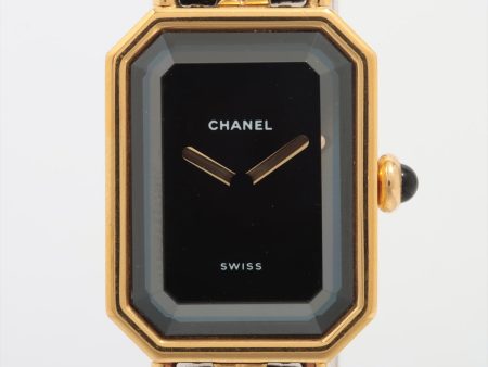 Chanel Premiere L Black Gold Watch For Cheap