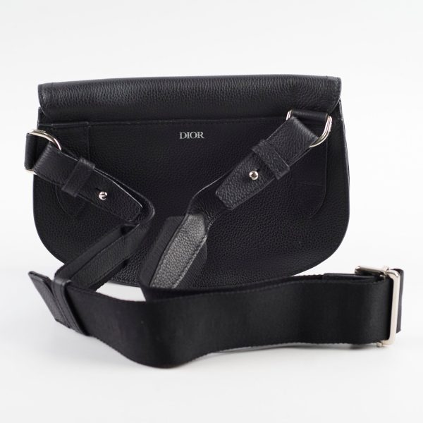 Christian Dior Men s Saddle Crossbody Bag Black on Sale