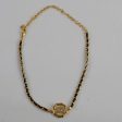 Chanel Gold & Black Leather Chain Choker Costume Jewellery Hot on Sale