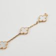 Van Cleef and Arpels Mother of Pearl MOP 5 Motif Bracelet Online