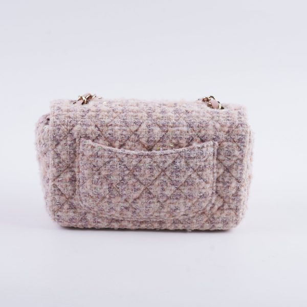 Chanel Tweed Mini Rectangular Light Pink Microchip 2024 Discount