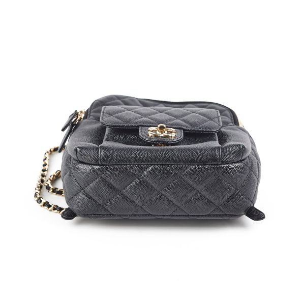 Chanel Mini Caviar Black Backpack - Series 26 on Sale