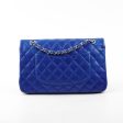 Chanel Classic Flap Medium Large M L Lambskin Dark Blue - Series 13 Online now