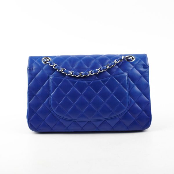 Chanel Classic Flap Medium Large M L Lambskin Dark Blue - Series 13 Online now