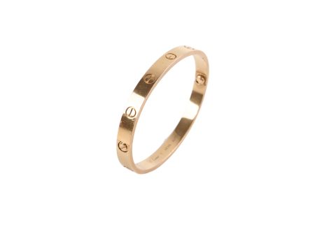 Cartier Love Bracelet Size 17 Pink Gold For Sale