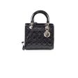 Christian Dior Medium Patent Lady Dior Black on Sale