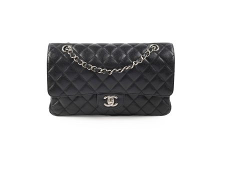 Chanel Classic Flap Medium Large M L Caviar Black- Series 13 Cheap