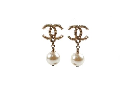 Chanel CC Pearl Drop Earrings Online