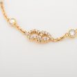 Dior Petit CD Yellow Gold Rhinestone Pearl Bracelet Costume Jewellery Online Sale