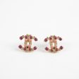 Chanel Beaded CC Earrings Costume Jewellery on Sale