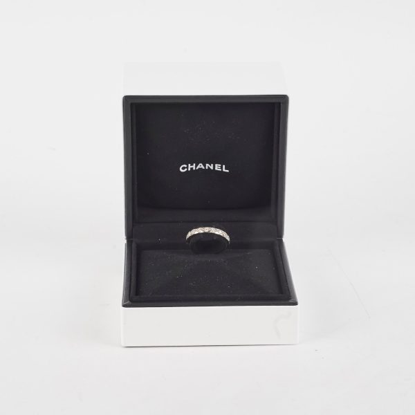 Chanel Coco Crush Ring Mini Model White Gold Diamond Size 55 HOLD AV Sale