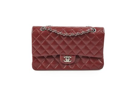 Chanel Classic Flap Medium Large M L Caviar Burgundy - Series 15 Online now