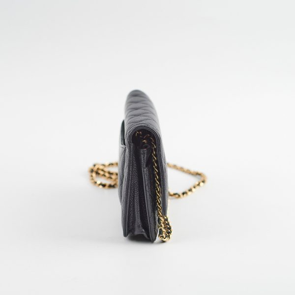 Chanel Wallet on Chain WOC Caviar Black Online now