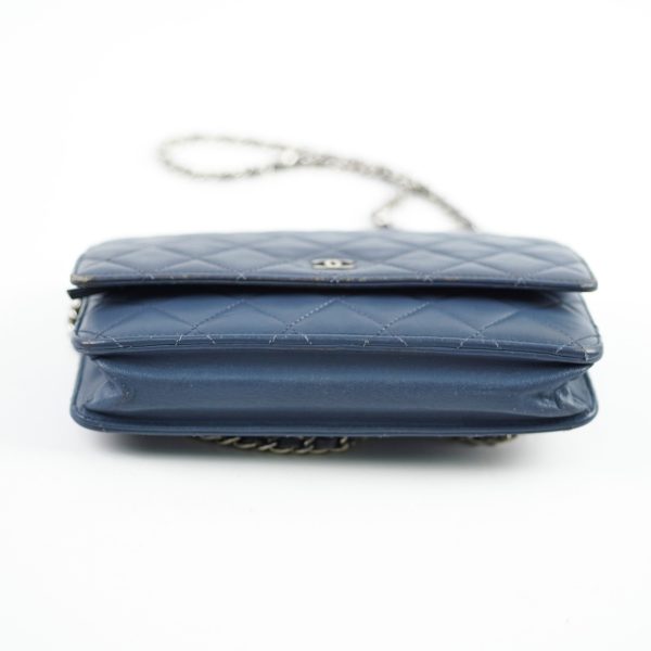 Chanel Wallet On Chain WOC Blue Lambskin Crossbody Bag Online Hot Sale