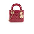 Christian Dior Mini Lady Dior Patent Red Crossbody For Cheap