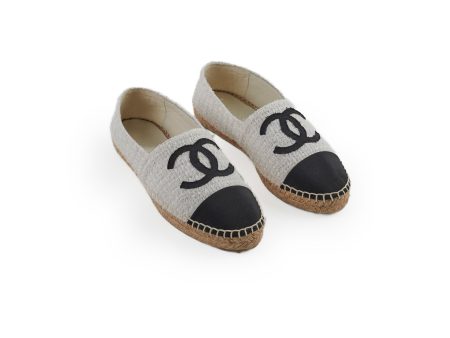 Chanel Espadrilles White Size 38 Online Sale