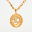 Chanel Circle Coco Logo Gold Necklace Costume Jewellery on Sale