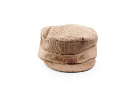 Christian Dior Newsboy Cap Beige on Sale