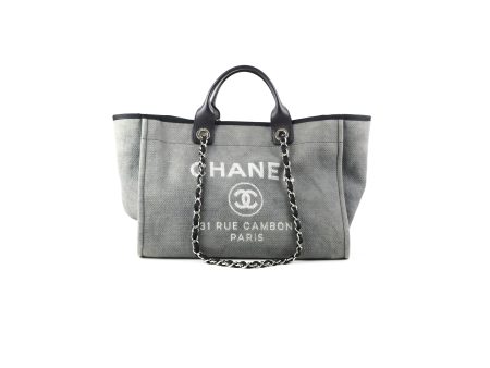 Chanel Medium Deauville Tote Grey Fashion