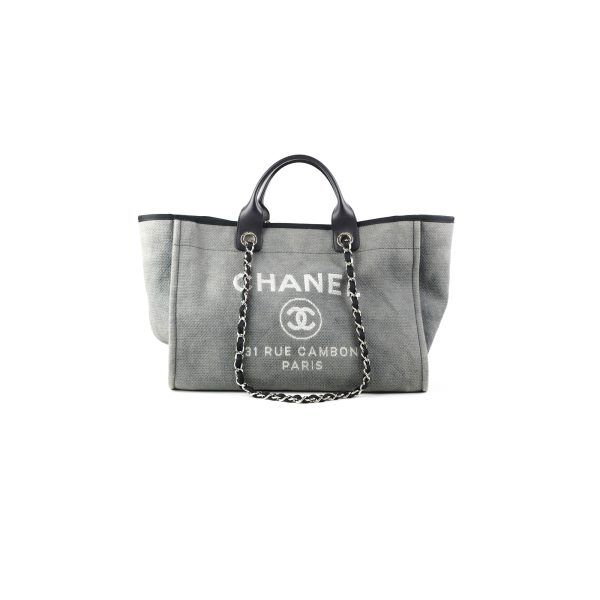 Chanel Medium Deauville Tote Grey Fashion