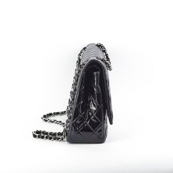 Chanel Maxi Patent Flap Black 20 Series Online Hot Sale