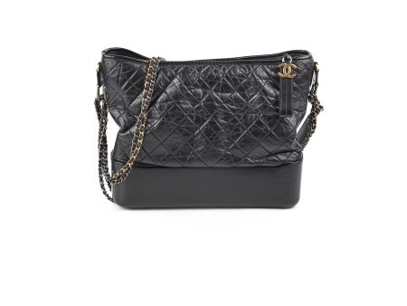 Chanel Medium Gabrielle Calfskin Black - Series 24 Cheap