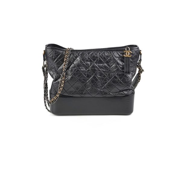 Chanel Medium Gabrielle Calfskin Black - Series 24 Cheap