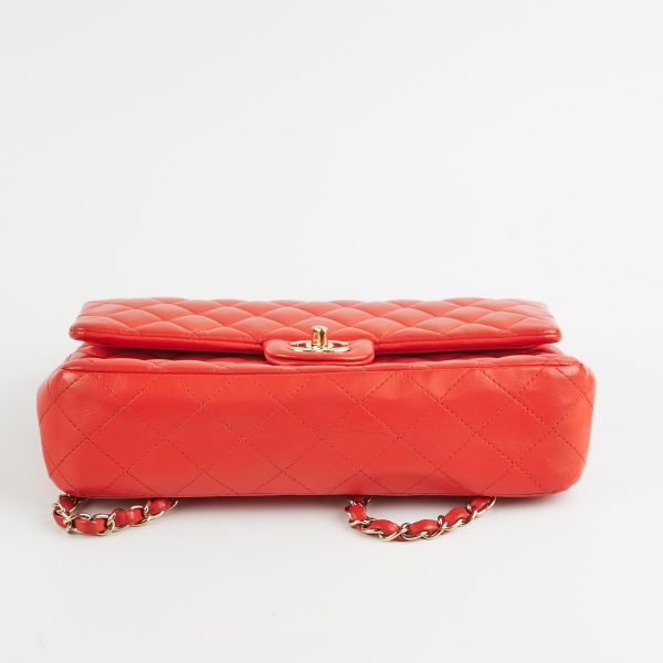 Chanel Medium Large Classic Double Flap Red Cheap