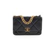 Chanel 19 Wallet On Chain WOC Lambskin Black For Discount