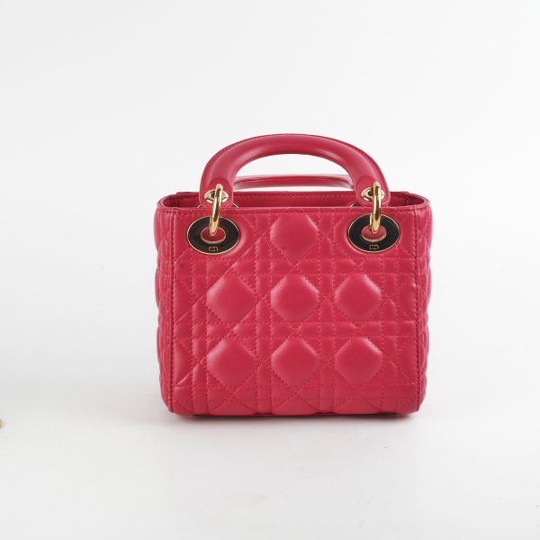 Christian Dior Mini Lady Dior Hot Pink on Sale