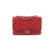 Chanel Caviar Jumbo Single Flap Red Supply