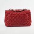 Chanel Caviar Jumbo Single Flap Red Supply