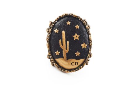 Christian Dior Cactus Costume Jewellery Ring Size M For Discount