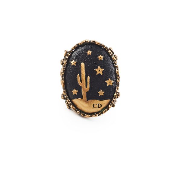 Christian Dior Cactus Costume Jewellery Ring Size M For Discount