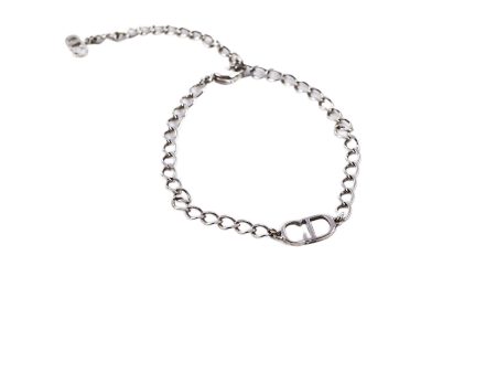 Christian Dior CD Silver Bracelet Costume Jewellery Online now