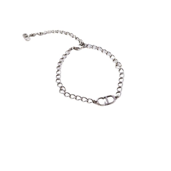 Christian Dior CD Silver Bracelet Costume Jewellery Online now