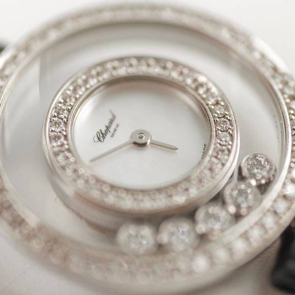 Chopard Happy Diamonds Watch Black Silver Online