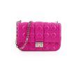 Christian Dior Lambskin Cannage Fuchsia Shoulder Bag For Cheap