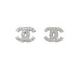 Chanel CC Logo Crystal Earrings Supply