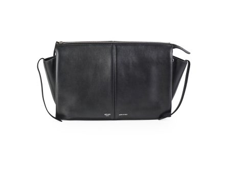 Celine TriFold Clutch On Chain Black Leather Online now