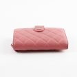 Chanel Compact Wallet Pink on Sale