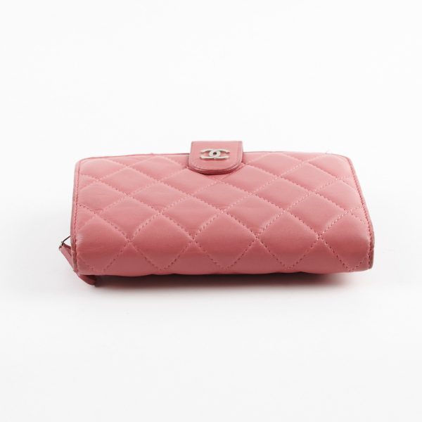 Chanel Compact Wallet Pink on Sale