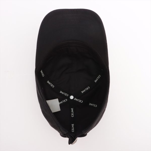 Celine Logo Black Baseball Cap Size Medium For Cheap