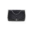 Chanel Jumbo Single Flap Chevron Black For Cheap