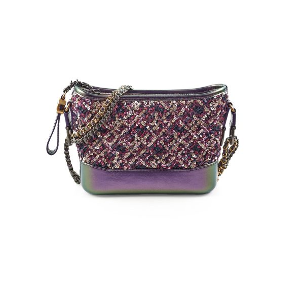 Deal of The Week - Chanel Small Gabriella Sequin Iridescent Purple 27 Series Fashion