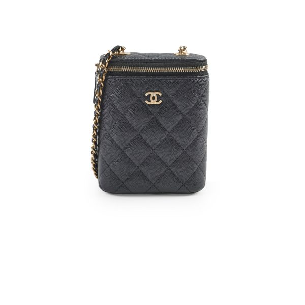 Chanel 23C Small Vanity Case Caviar Black Crossbody Bag Online