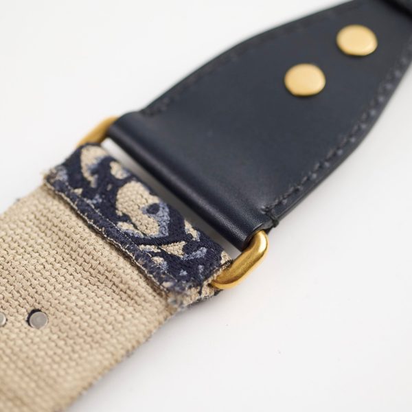 Christian Dior Oblique Navy Guitar Strap Supply